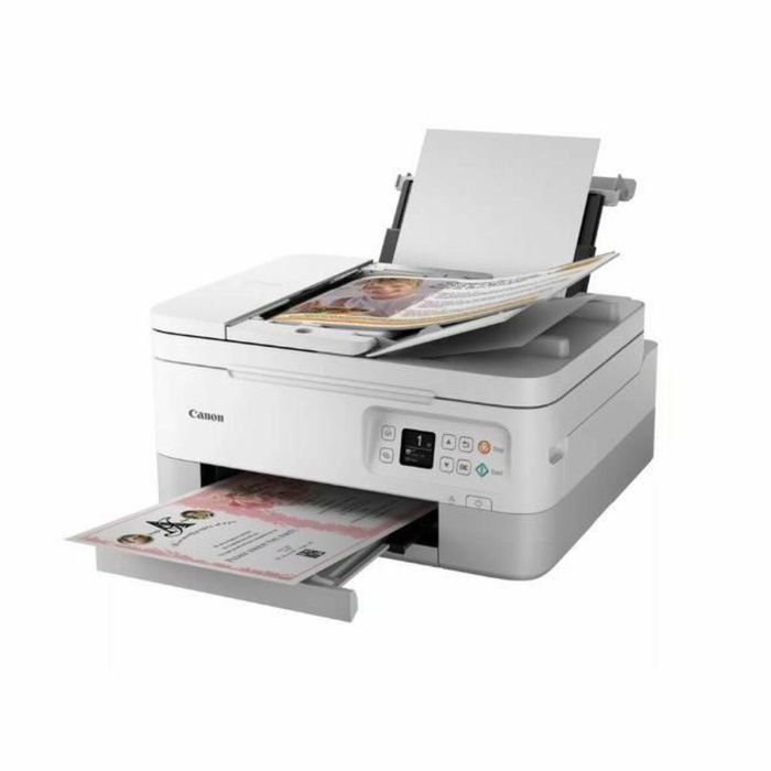 Canon Impresora Multifunción PIXMA TS7451i CAN1687218570065 WiFi Color Blanca con 2 Cartuchos FINE Compatible con Pixma Print Plan 3 Canon Impresora Multifunción PIXMA TS7451i CAN1687218570065 WiFi Color Blanca con 2 Cartuchos FINE Compatible con Pixma Print Plan 3