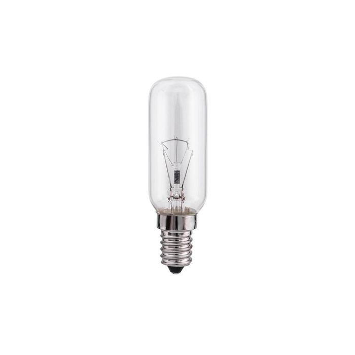 Bombilla incandescente tubular transparente 25w e14