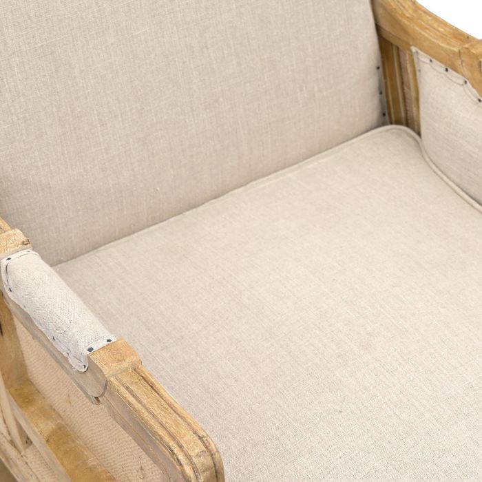 Butaca Item Home DKD Home Decor Beige Natural 80 x 95 x 72 cm 5