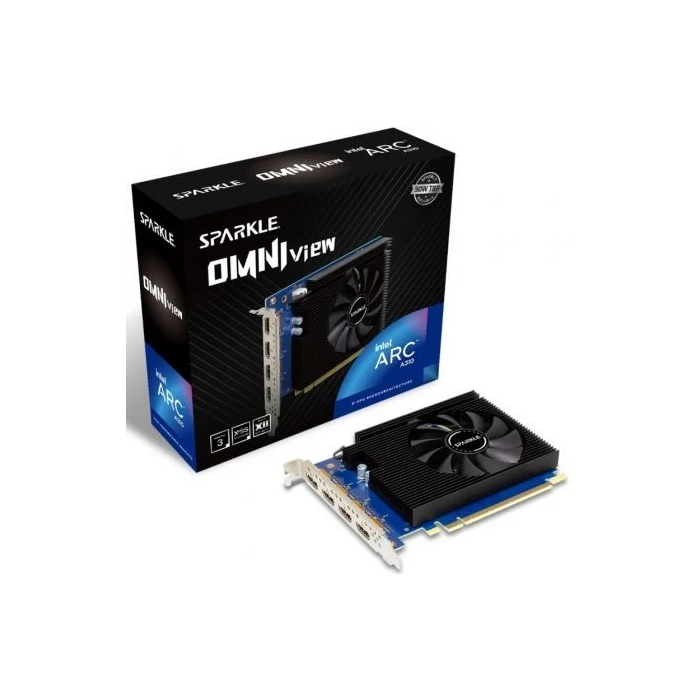 Sparkle Tarjeta Gráfica Intel Arc A310 Omni View 4GB GDDR6, 4x HDMI, Ray Tracing, Diseño 50W, Ref: 1A1-S00424000G