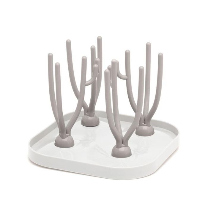 KioKids Escurre Biberones Desmontable Soporte de Secado para Biberones y Accesorios de Bebé Gris Compacto y Apto para Lavavajillas 1