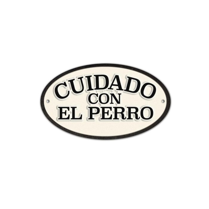 Placa Magnet & Steel Cuidado con el Perro 16,3 x 9,5 cm 0 Placa Magnet & Steel Cuidado con el Perro 16,3 x 9,5 cm 0