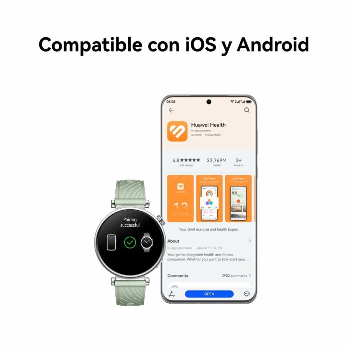 Smartwatch Huawei 55020CES Verde 1,32" 4 Smartwatch Huawei 55020CES Verde 1,32" 4