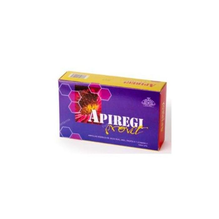 Apiregi Provit 20 Ampollas: Jalea Real, Vitamina C, Própolis y Miel para Energía y Vitalidad