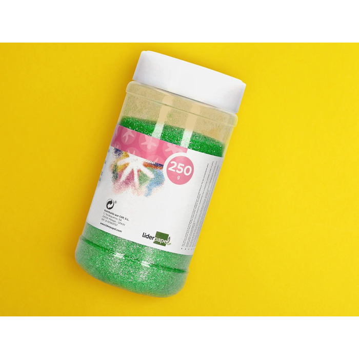 Liderpapel Purpurina fantasia verde pastel bote 250 gr 6