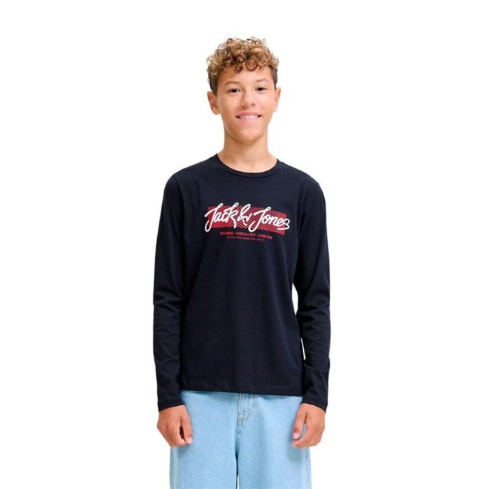 Camiseta de Manga Larga Infantil Jack & Jones Jjurban Ls Crew Neck Sky Azul marino XL 3