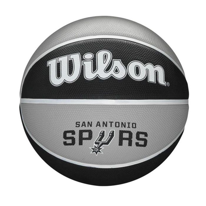 Balón de Baloncesto Wilson Nba Team Tribute San Spurs Negro Caucho Balón de Baloncesto Wilson Nba Team Tribute San Spurs Negro Caucho