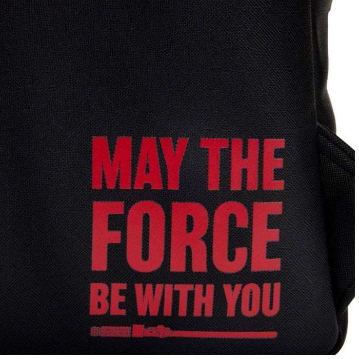 Loungefly Mochila Star Wars Trilogía de Precuelas, 34cm, Piel Vegana, con Bolsillos Laterales y Forro a Juego 3 Loungefly Mochila Star Wars Trilogía de Precuelas, 34cm, Piel Vegana, con Bolsillos Laterales y Forro a Juego 3