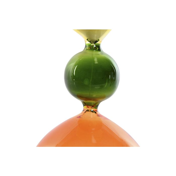 Reloj De Arena Glam DKD Home Decor Naranja Verde 10.3 x 19.5 x 10.3 cm (2 Unidades) 2