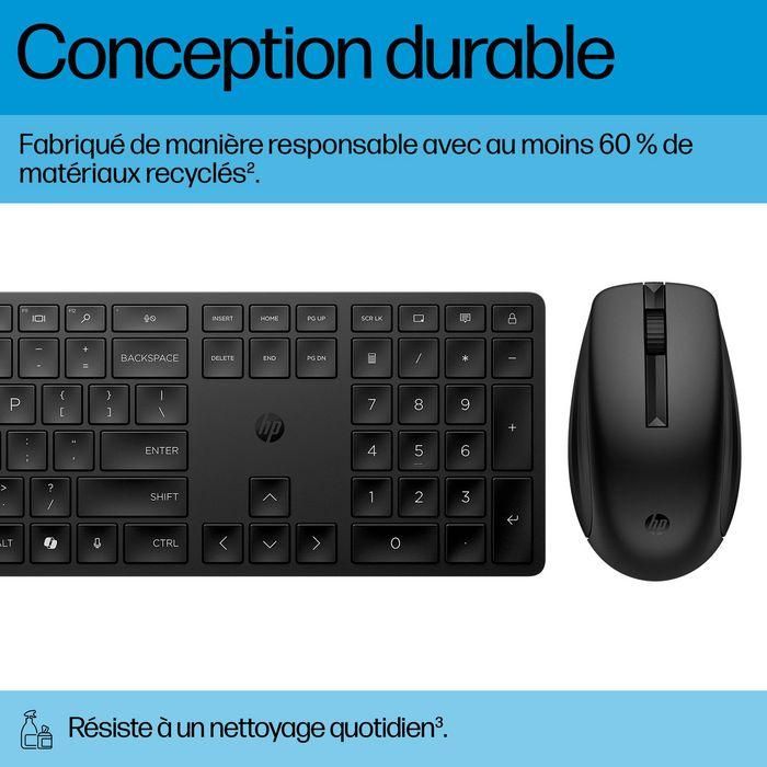HP 655 Teclado y Ratón Inalámbrico – 20+ Teclas Personalizables, Ratón con Seguimiento Preciso, Materiales Reciclados, Fácil Limpieza 9 HP 655 Teclado y Ratón Inalámbrico – 20+ Teclas Personalizables, Ratón con Seguimiento Preciso, Materiales Reciclados, Fácil Limpieza 9