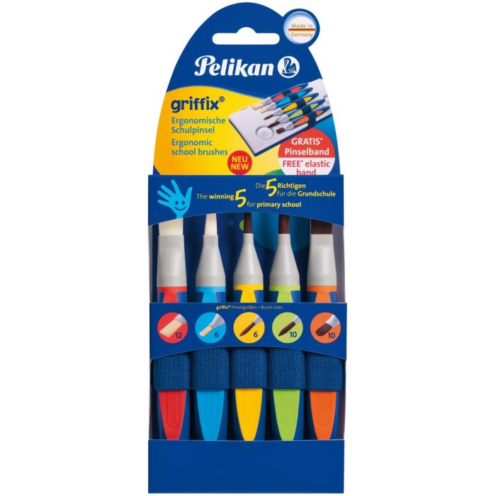 Pelikan Schulpinsel griffix Starter Set 5er 0 Pelikan Schulpinsel griffix Starter Set 5er 0