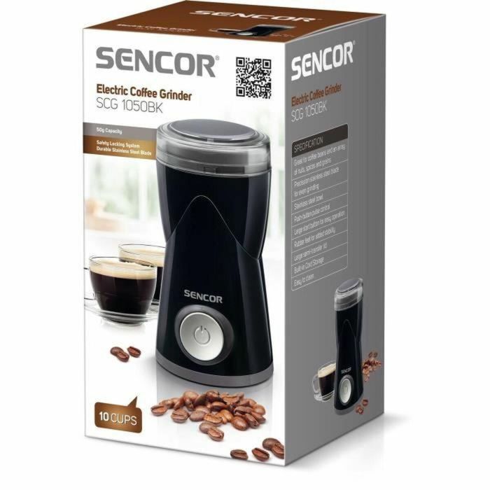 Molinillo de café eléctrico - SENCOR - SCG 1050BK - 150 W - Capacidad 50 g - Finura de café molido regulable - Negro 2