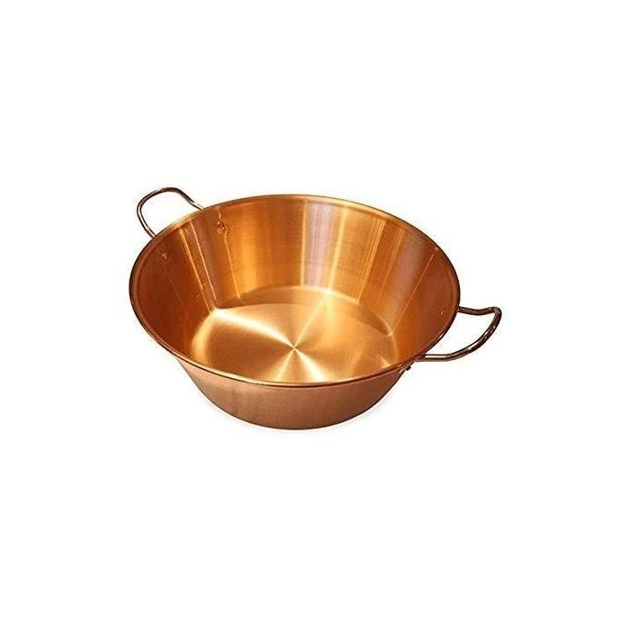 BAUMALU Cuenco de mermelada de cobre 38 cm asas de acero inoxidable 12/10 - aproximadamente 9 litros 1 BAUMALU Cuenco de mermelada de cobre 38 cm asas de acero inoxidable 12/10 - aproximadamente 9 litros 1