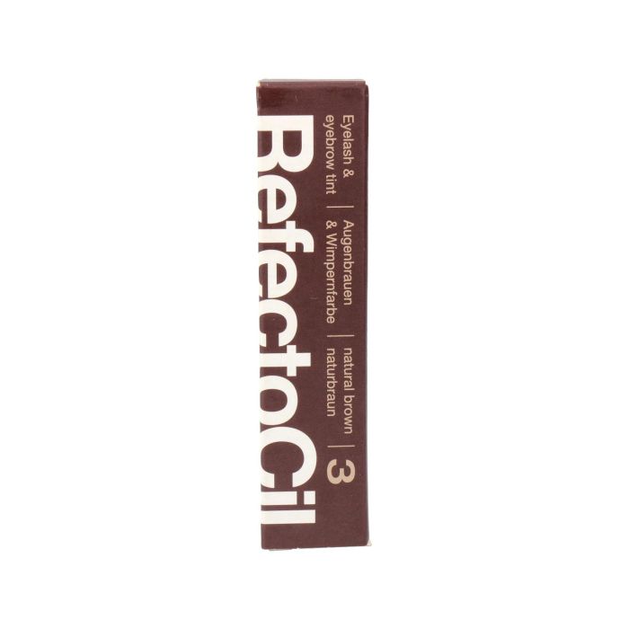 Refectocil Tinte Profesional Pestañas y Cejas Marrón #3 15 ml - Resistente Agua y Manchas, Cubre Canas hasta 6 Semanas
