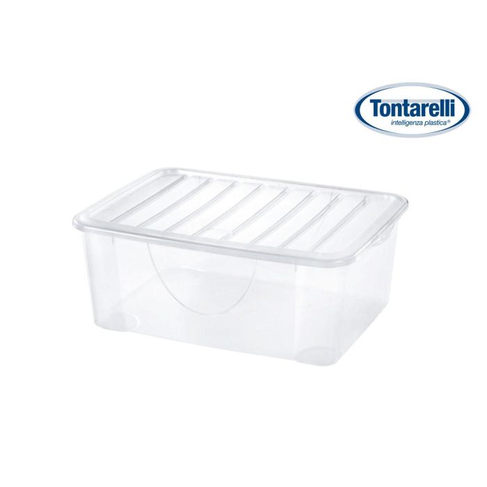 Tontarelli Caja Almacenaje con Tapa Dodo'S 10 L – 36 x 26.4 x 14.2 cm (15 Unidades)