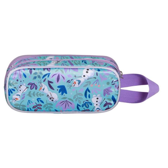 Disney Frozen 2 Estuche Portatodo 3D Doble Spring Azul con Relieve y Doble Compartimento 2 Disney Frozen 2 Estuche Portatodo 3D Doble Spring Azul con Relieve y Doble Compartimento 2