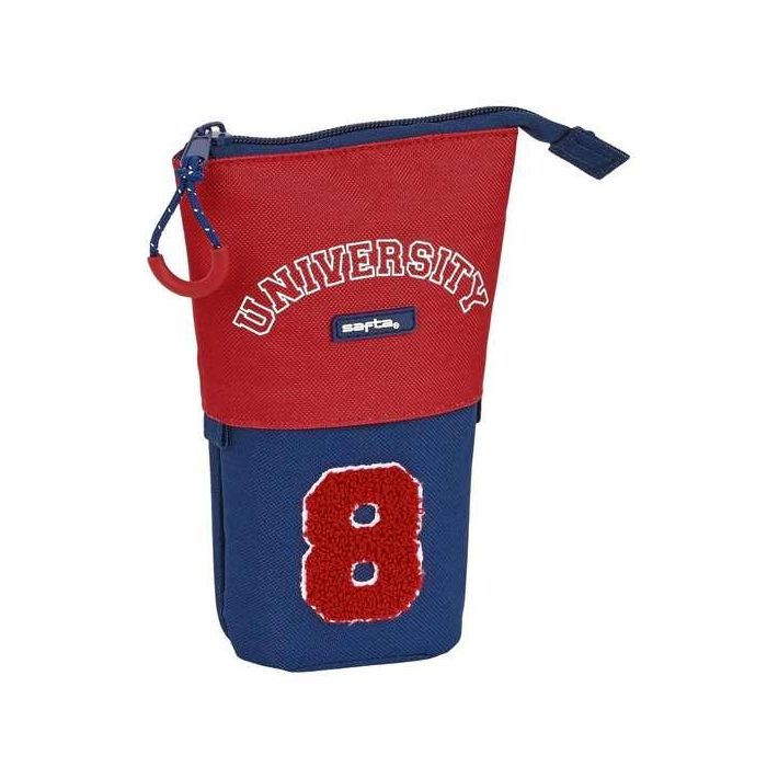 Estuche Cubilete Safta University Rojo Azul marino (8 x 19 x 6 cm) 0 Estuche Cubilete Safta University Rojo Azul marino (8 x 19 x 6 cm) 0
