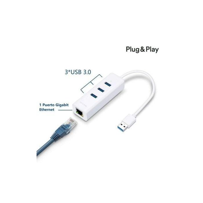 TP-Link UE330 USB 3.2 Gen 1 (3.1 Gen 1) Type-A 1000 Mbit/s Blanco TP-Link UE330 USB 3.2 Gen 1 (3.1 Gen 1) Type-A 1000 Mbit/s Blanco