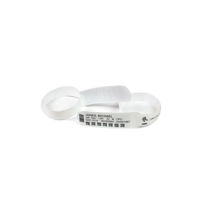 Zebra Z Band Ultrasoft RFID LR Wristband