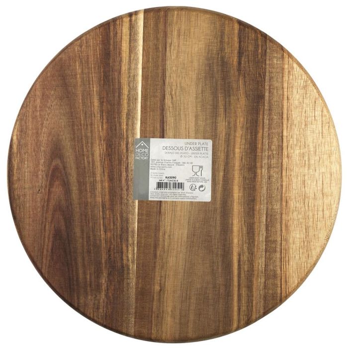 Home Deco Factory Cocooning Plato Presentación Acacia Diámetro 32 cm 1