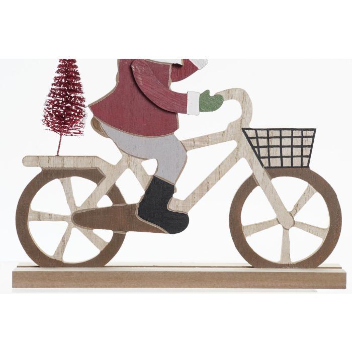 DKD Home Decor Figura Navidad Tradicional con Papanoel y Bicicleta, Adorno MDF Rojo, Verde y Blanco, 4.5x25x24 cm (Pack 12 Unidades) 2 DKD Home Decor Figura Navidad Tradicional con Papanoel y Bicicleta, Adorno MDF Rojo, Verde y Blanco, 4.5x25x24 cm (Pack 12 Unidades) 2