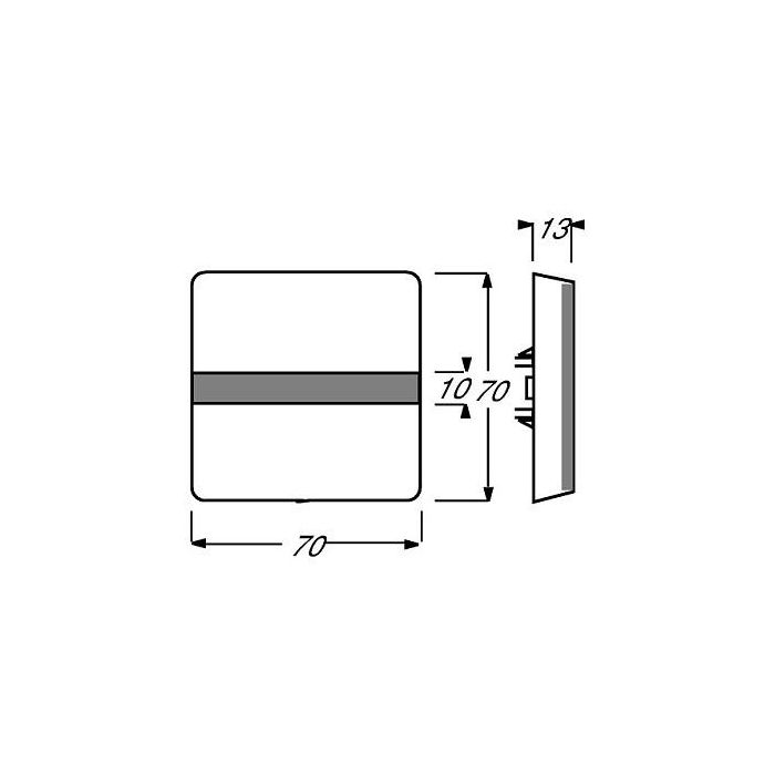Busch-Jaeger 2106 N-34 Tapa para Interruptor de Cruz y Cambio Exterior Resistente a la Intemperie, Color Blanco Alpino