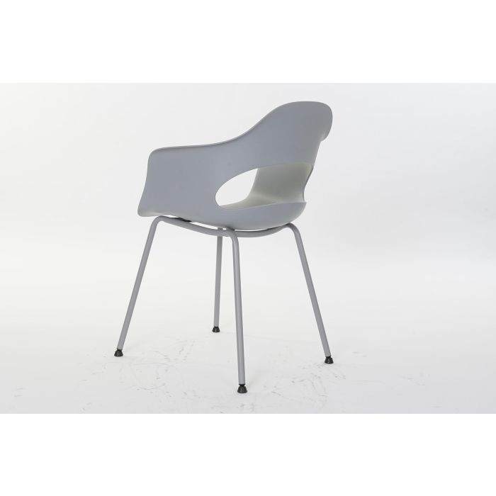 DKD Home Decor Silla Scandi Shenglong 3 Gris Claro 54 x 80 x 56 cm 4