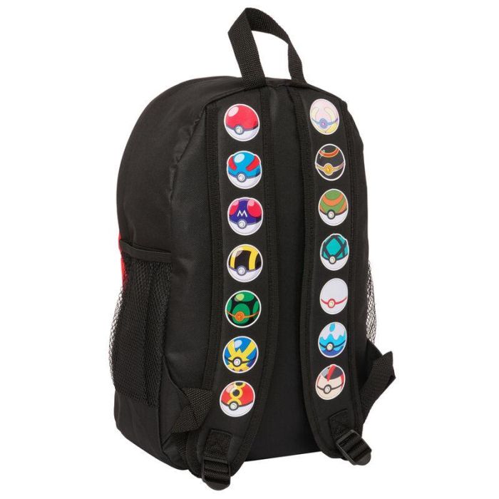 Mochila Escolar Pokémon Negro Rojo 28 x 40 x 12 cm 1