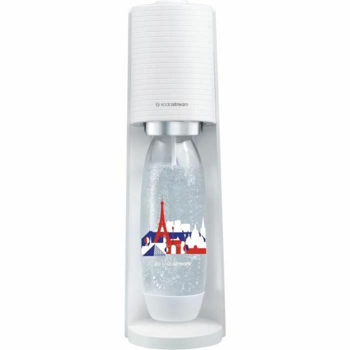 Sodastream SOD7290116748559 Máquina Agua Carbonatada Terra Blanca + 1 Botella Fuse 1 Litro + Recambio Gas Clip-on 60L