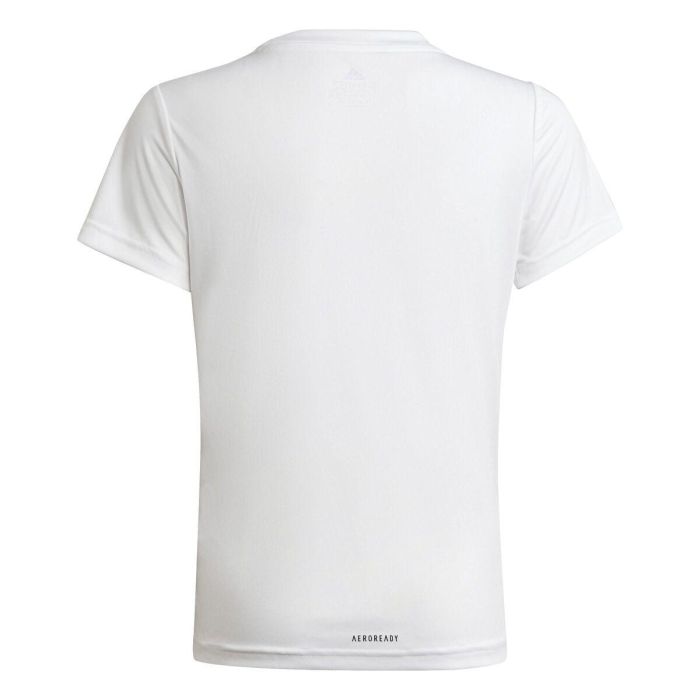 Camiseta de Manga Corta Infantil Adidas Blanco 31