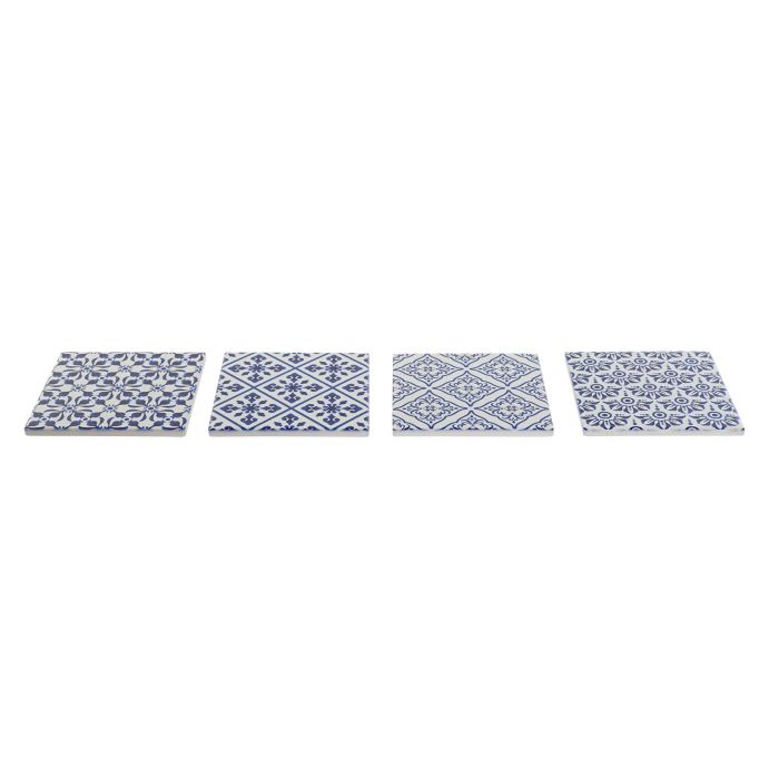 Posavasos Mediterraneo DKD Home Decor Azul Blanco 10.8 x 0.7 x 10.8 cm (72 Unidades) 2 Posavasos Mediterraneo DKD Home Decor Azul Blanco 10.8 x 0.7 x 10.8 cm (72 Unidades) 2