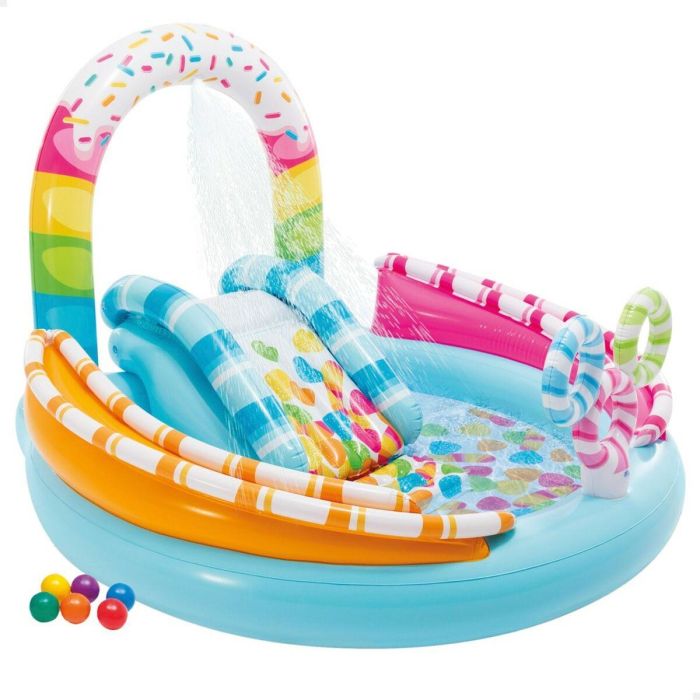 Piscina Hinchable para Niños Intex Golosinas 165 L 170 x 122 x 168 cm (2 Unidades) 6