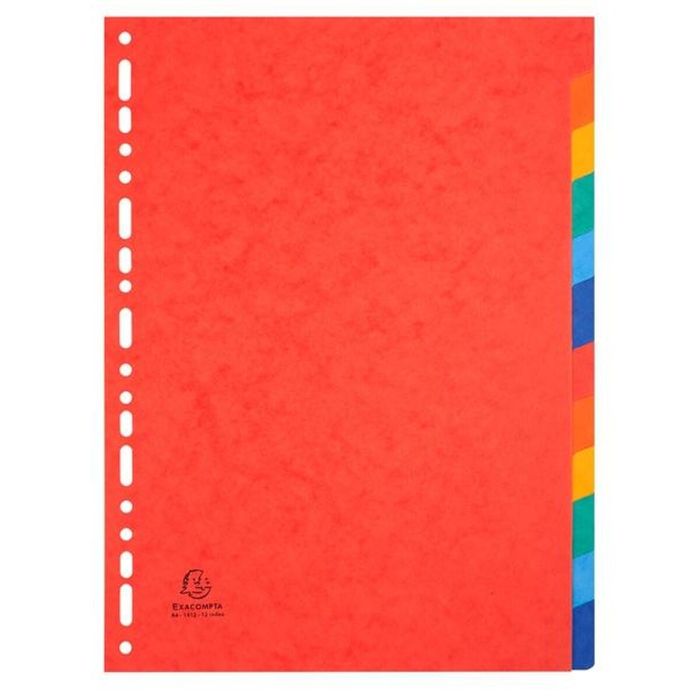 Separadores Exacompta A4 Multicolor (25 Unidades) (12 Unidades)