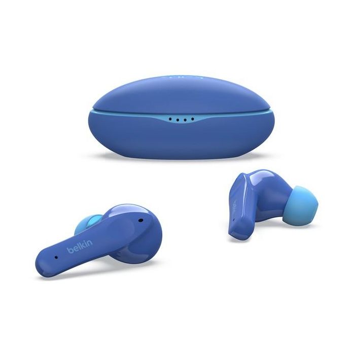 Auriculares con Micrófono Belkin PAC003BTBL Azul 3 Auriculares con Micrófono Belkin PAC003BTBL Azul 3