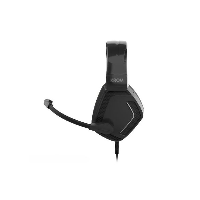 Krom Auriculares Gaming Kopa Pro NXKROMKOPAPRO con Micrófono Jack 3.5mm Negros Compatibles PC PS4 PS5 Switch Smartphones Tablets 3