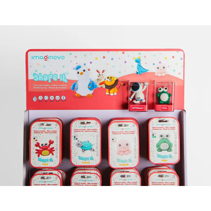 Imaginovo Expositor Pasta para Modelar Set de Colores con 20 Ganchos y 64 Unidades, 620x1300x500 mm 6