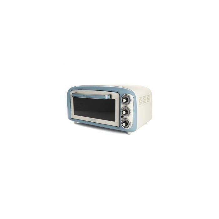 Ariete 979/05 Mini Horno Eléctrico Vintage 18 Litros Azul - Función Estática, Temporizador, 230°C Ariete 979/05 Mini Horno Eléctrico Vintage 18 Litros Azul - Función Estática, Temporizador, 230°C