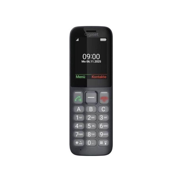 Gigaset S30853-H1236-R101 Teléfono Inalámbrico, Pantalla 6,1 cm (2.4"), Negro/Gris 1