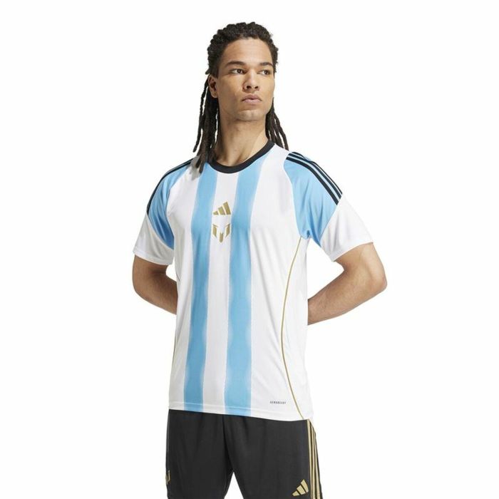 Camiseta de Fútbol Adidas Messi Training Jersey Blanco Azul 4