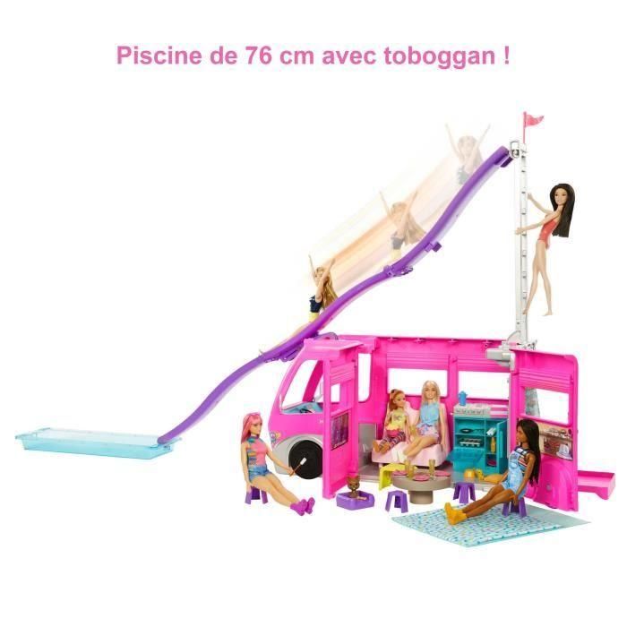 Barbie Mega Motorhome Vehículo Transformable para Muñecas con 7 Zonas de Juego, Tobogán Extensible y Múltiples Accesorios 1 Barbie Mega Motorhome Vehículo Transformable para Muñecas con 7 Zonas de Juego, Tobogán Extensible y Múltiples Accesorios 1