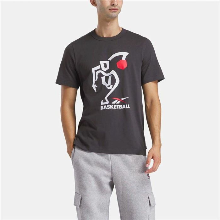 Camiseta de Manga Corta Hombre Reebok Gs Hs Attack Tee Negro 2