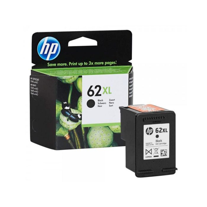 Ink-Jet Hp 62XL Envy 5640-7640 Officejet 5740 Negro 600 Pag 1