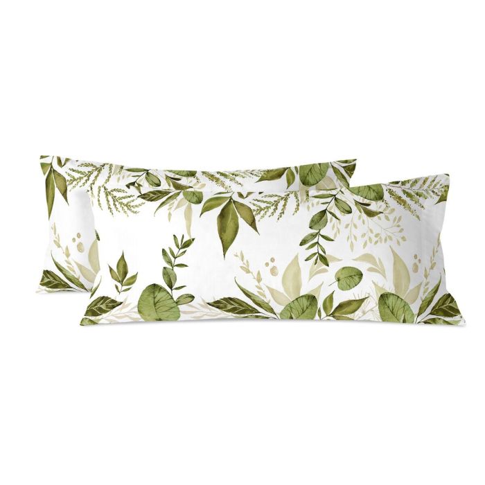 Funda de almohada HappyFriday Herbal Multicolor 45 x 110 cm (2 Unidades)