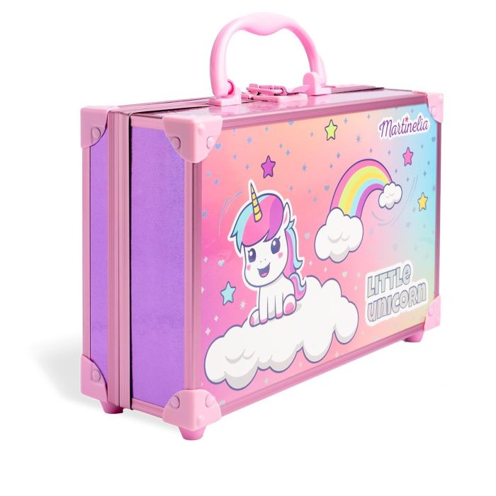 MARTINELIA 85504 Maletín de Maquillaje Little Unicorn, Set Completo para Niñas con Sombras, Esmaltes, Rubores y Labiales 3