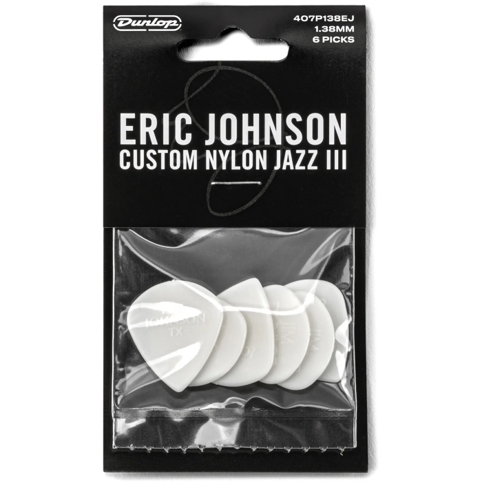 Dunlop Pack 6 Púas Eric Johnson Custom Nylon Jazz III 2