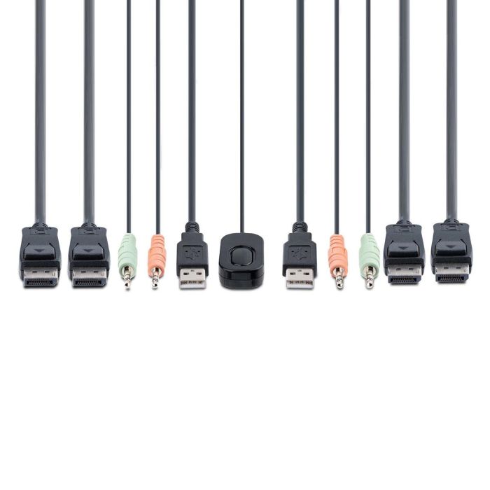 Switch KVM Startech C2-DD46-UA2-CBL-KVM 1,5 m 2 Switch KVM Startech C2-DD46-UA2-CBL-KVM 1,5 m 2