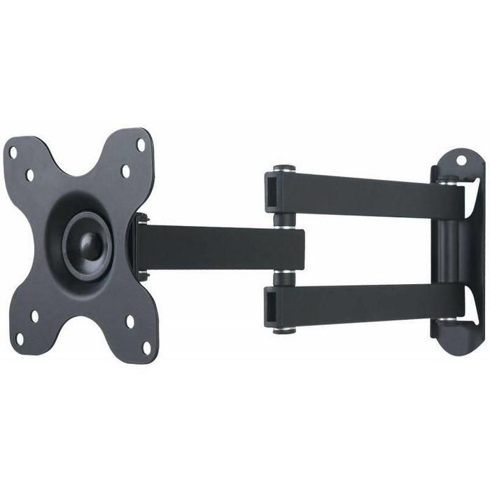 Techly Soporte de pared para TV LED LCD 13-30" Full-Motion Negro, brazo universal articulado para casa y oficina 1