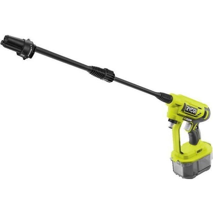 RYOBI ONE+ RY18PW22A-125 Pistola de alta presión inalámbrica 18V 22 bares, boquilla 3 en 1, con batería 2.5Ah y cargador RYOBI ONE+ RY18PW22A-125 Pistola de alta presión inalámbrica 18V 22 bares, boquilla 3 en 1, con batería 2.5Ah y cargador