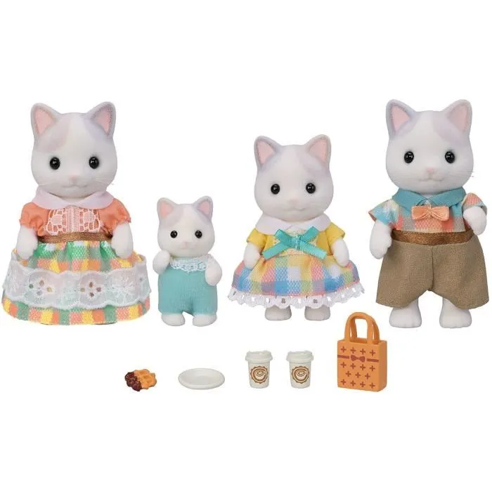 Sylvanian Families 5738 Familia Gato Latte Figuras Y Accesorios 3