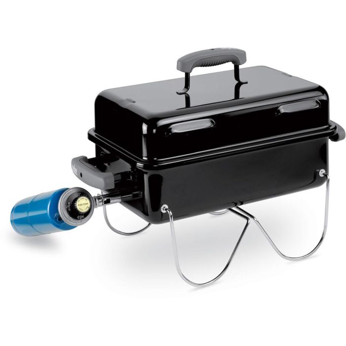 Weber Barbacoa de Gas Go-Anywhere de Acero Esmaltado Negro para 4 personas con encendido piezoeléctrico y quemador de acero inoxidable 8 Weber Barbacoa de Gas Go-Anywhere de Acero Esmaltado Negro para 4 personas con encendido piezoeléctrico y quemador de acero inoxidable 8